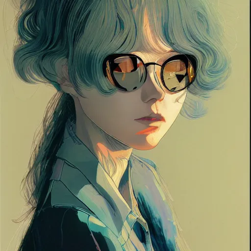 Image similar to prompt : fashion tv character portrait soft light painted by james jean and katsuhiro otomo and erik jones, inspired by akira anime, smooth face feature, intricate oil painting, high detail illustration, sharp high detail, manga and anime 1 9 9 9