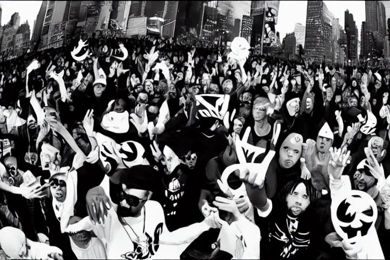 Prompt: Wu tang clan videoclip frame, black and White, new York, 8k
