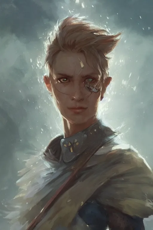 Image similar to dungeons and dragons character closeup portrait, dramatic light, lake background, 2 0 0 mm focal length, painted by stanley lau, painted by greg rutkowski, painted by stanley artgerm, digital art, trending on artstation