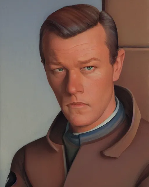 Image similar to rhett sarlin, portrait by ralph mcquarrie