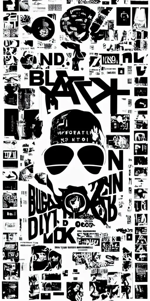 Image similar to black on white graphic design in style of david rudnick, eric hu, acid, y 2 k