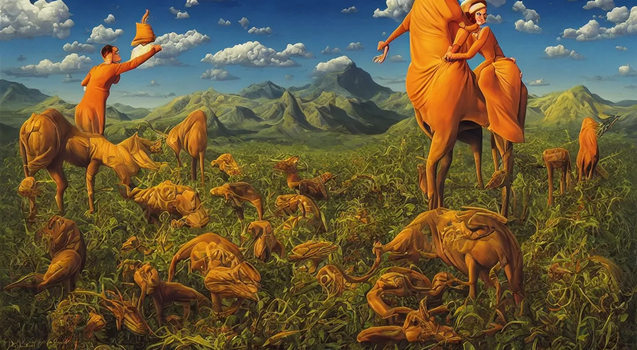 Image similar to art by vladimir kush