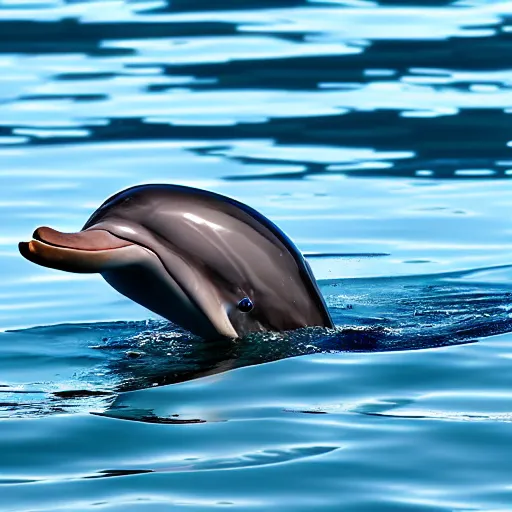 Image similar to photograph close up of a dolphin smoking a cigar