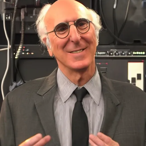 Image similar to Larry David DJing his first Boiler Room set, 1080p, screenshot