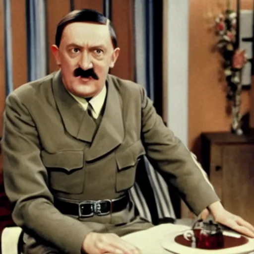 Prompt: hitler in a comedy tv sitcom