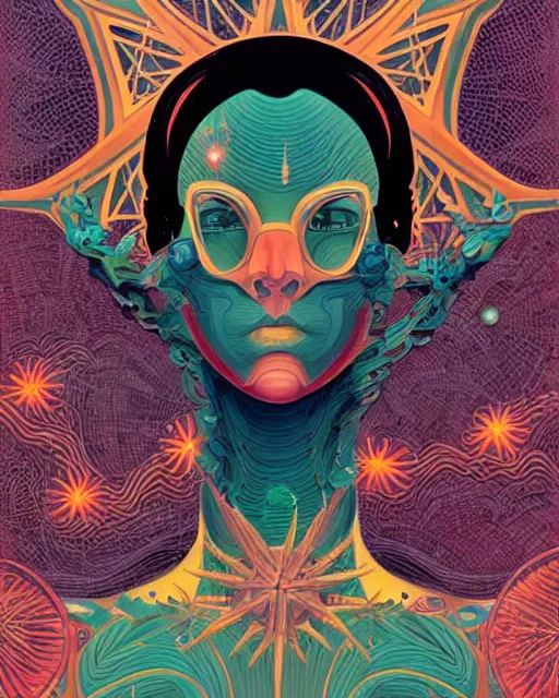 Prompt: Tristan Eaton, victo ngai, peter mohrbacher, artgerm portrait of a symmetrical starfish