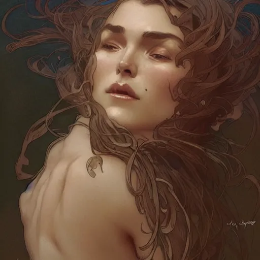 Image similar to hairy woman's armpit, by artgerm, greg rutkowski and alphonse mucha, concept art, matte, intricate, epic composition