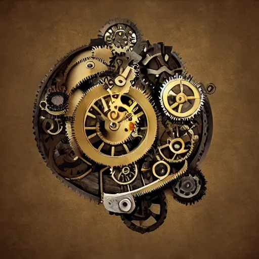 Prompt: Poopy, steampunk clockwork style, photorealistic