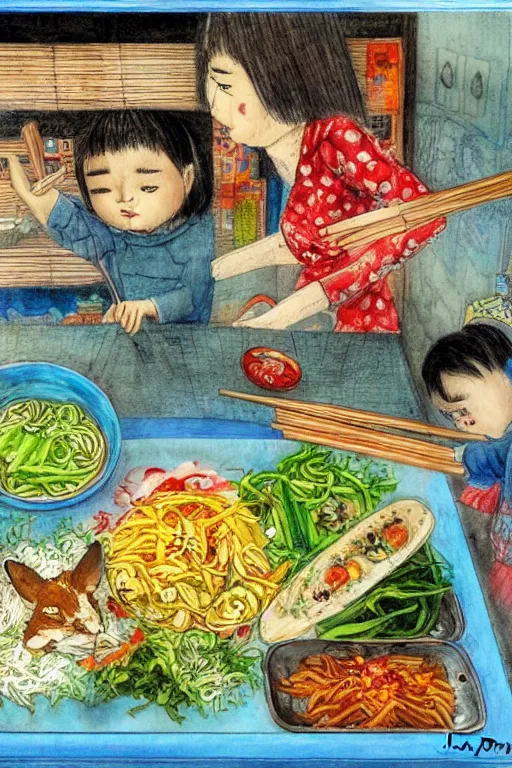 Image similar to korean bibimbap by jerry pinkney