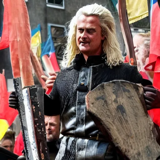 Image similar to geert wilders the barbarian