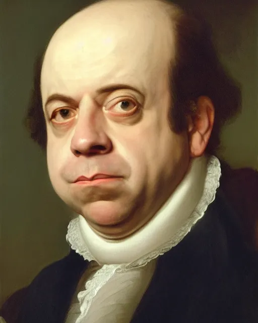 Image similar to upper body portrait of paul giamatti! as united states president john adams, 1 8 0 1, paul giamatti, official portrait, oil on canvas by anton otto fischer, trending on artstation