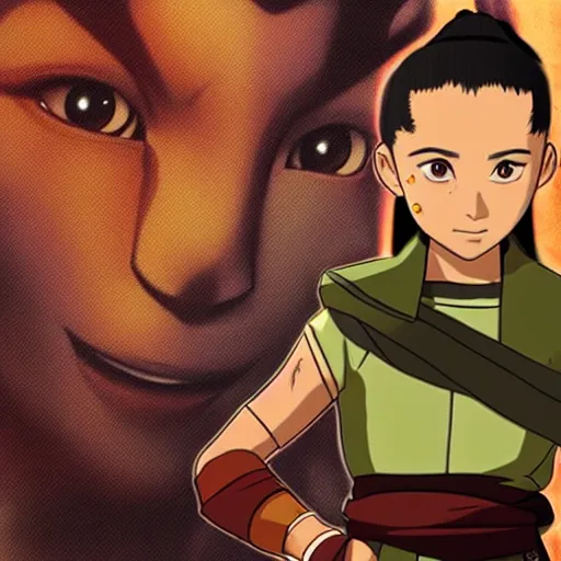 Image similar to photo of suki from avatar the last airbender