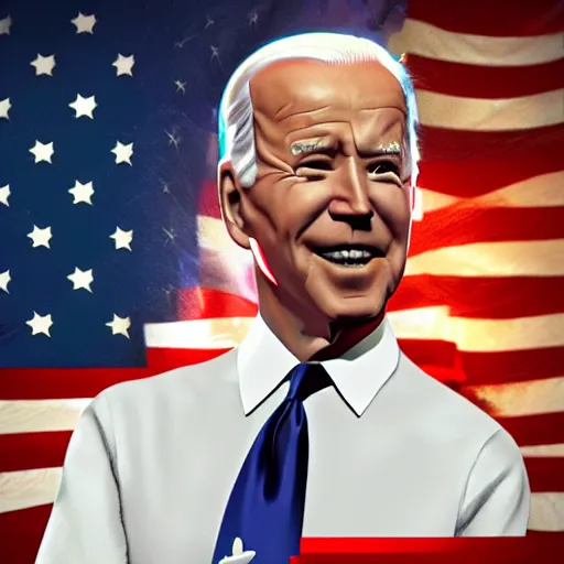 Image similar to President Joe Biden. Magic energy aura. Fantasy concept art. Best of ArtStation.