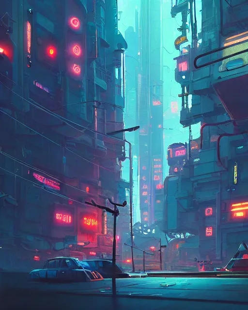 Prompt: painting of cyberpunk kyiv, detailed, by simon stalenhag, cory loftis, james gilleard, atey ghailan, makoto shinkai, goro fujita, studio ghibli, rim light, exquisite lighting, clear focus, very coherent, plain background, soft painting