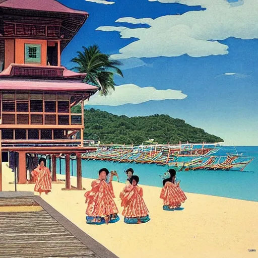 Image similar to Boracay Philippines, Hasui Kawase