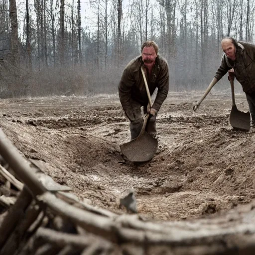 Image similar to lars von trier throw some slaves digging holes in there ala russians at chernobyl 2 0 2 2 1 0 2 4 x 1 0 2 4