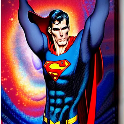 Prompt: uhd photorealistic portrait of lurch as superman, by amano, ayami kojima, lisa frank, and karol bak, masterpiece, cinematic composition, dramatic pose, studio lighting, hyperdetailed