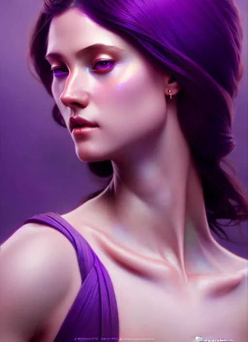 Beautiful digital painting of a goddes stylish female stable