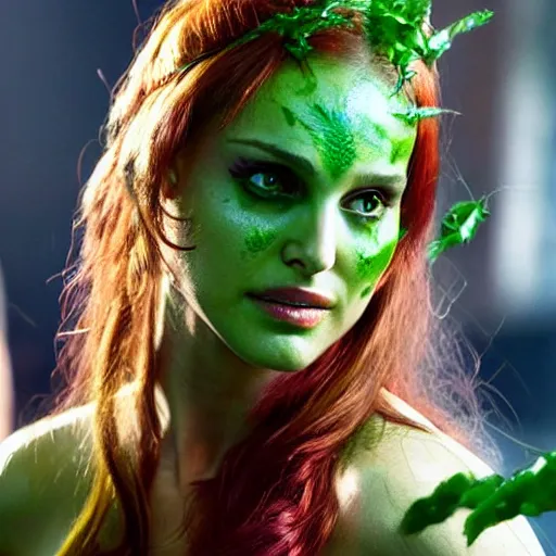 Prompt: Natalie Portman as poison ivy