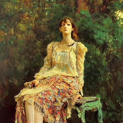 Image similar to freaky ilya repin by shishkin