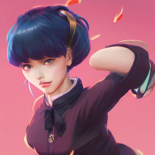 Image similar to ranma, made by stanley artgerm lau, wlop, rossdraws, artstation, cgsociety, concept art, cgsociety, octane render, trending on artstation, artstationhd, artstationhq, unreal engine, 4 k, 8 k,