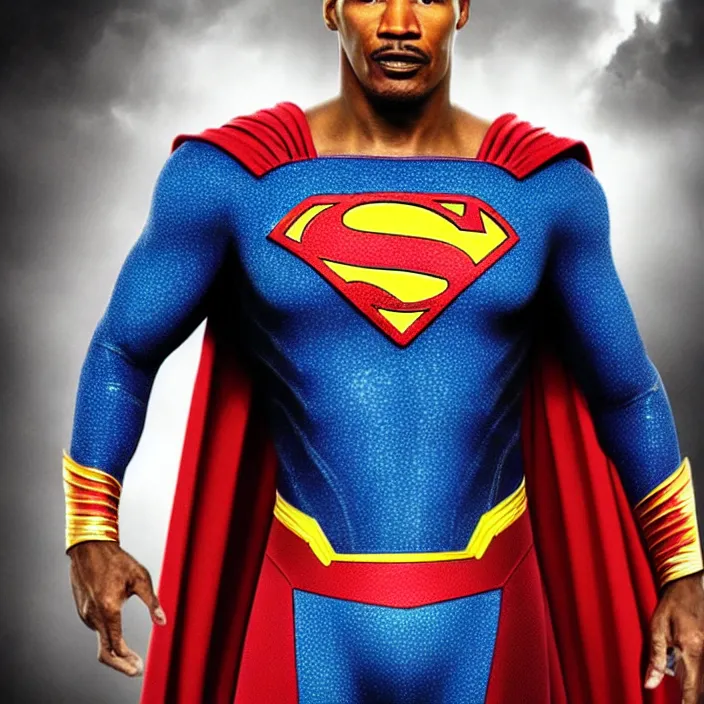 Prompt: jamie foxx as superman