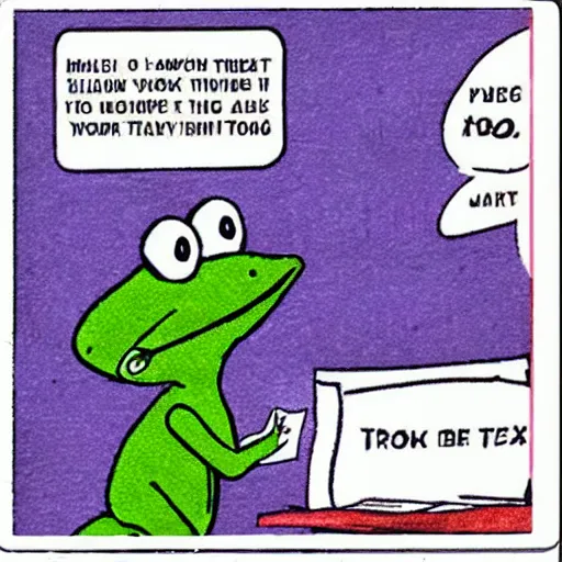 Image similar to frog son learns how to do his taxes colorized archival footage