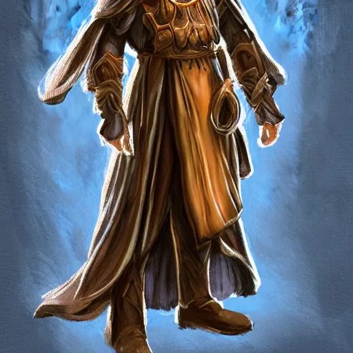Image similar to Wizard in desert robes concept art