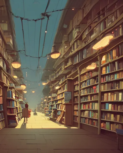 Image similar to book shop, detailed, cory loftis, james gilleard, atey ghailan, makoto shinkai, goro fujita, studio ghibli, rim light, exquisite lighting, clear focus, very coherent, plain background, soft painting