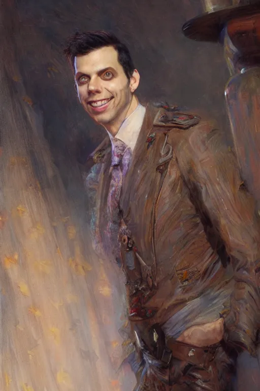 Image similar to a portrait of mike matei, by gaston bussiere, by mandy jurgens and bayard wu and greg rutkowski, cinematic lightning