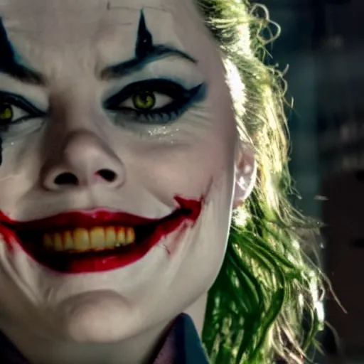 Image similar to stunning beautiful awe inspiring Emma Stone as The Joker 8k hdr