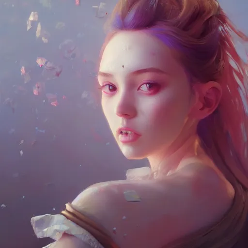 Image similar to Portrait of beautiful girl, huggy wuggy from poppy playtime video game, fullbody, ultra high detailed, oil painting, Greg Rutkowski, Charlie Bowater, Yuumei, Yanjun Cheng, unreal 5, DAZ, hyperrealistic, octane render, RPG portrait, dynamic lighting, fantasy art, beautiful face