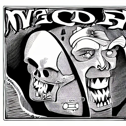 Image similar to mcbess illustration of vecna