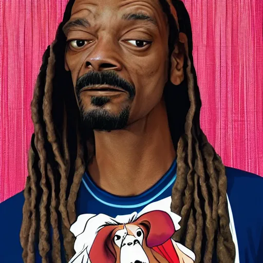 Prompt: brie larson as snoop dog,