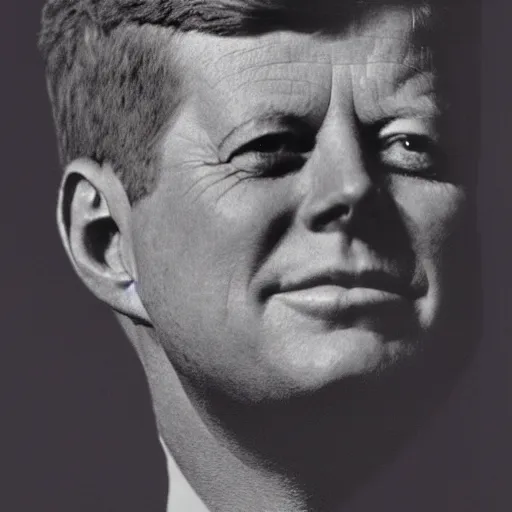 Prompt: john f. kennedy portrait