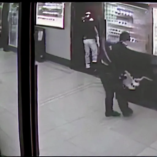 Image similar to cctv footage of robbery