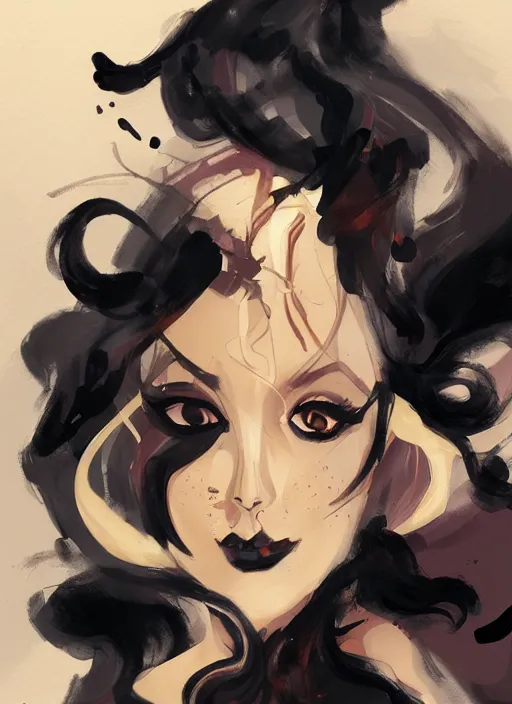 Image similar to a portrait of a lady by greg tocchini