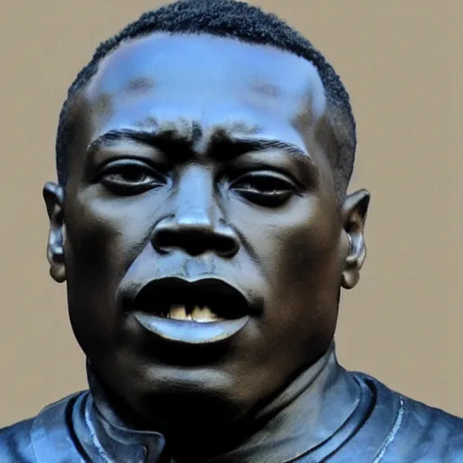 Prompt: bronze sculpture of dr dre by stanslav skjukalsy