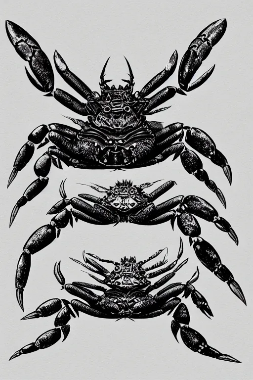 Image similar to crab humanoid figure warrior, symmetrical, highly detailed, digital art, needles, sharp focus, trending on art station, kentaro miura manga art style