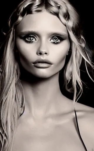 Prompt: portrait of abbey lee high quality