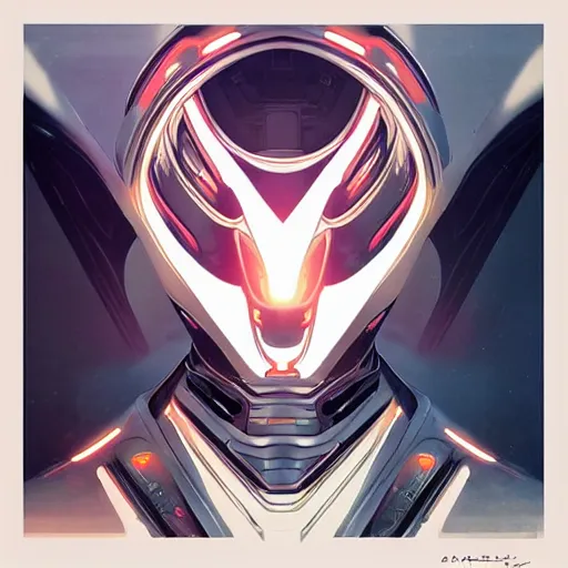 Image similar to symmetry! abstract futuristic robotic, apex legends, epic lighting, illustration black outlining, ultra detailed, art by artgerm and greg rutkowski and alphonse mucha