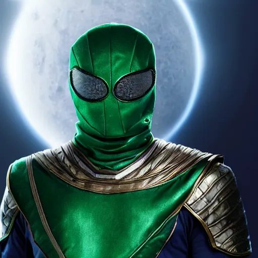 Image similar to mysterio, 4k realistic photo