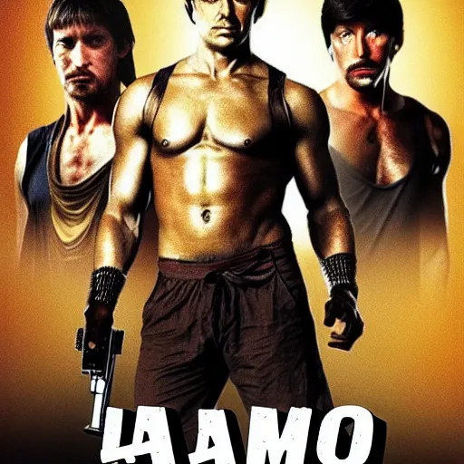 Image similar to “ poster for rambo 2 ”