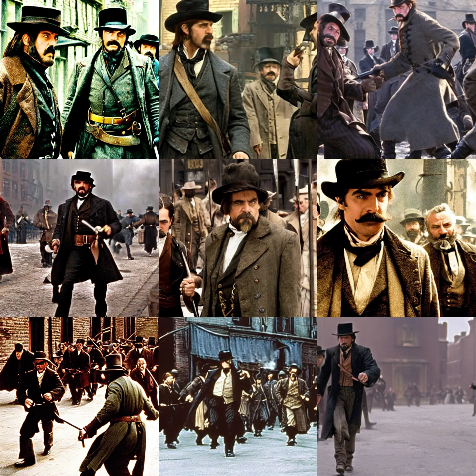 Prompt: film still from gangs of new york ( 2 0 0 2 )