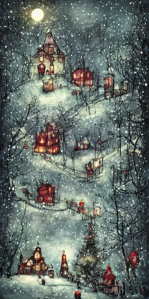 Image similar to a christmas scene by alexander jansson