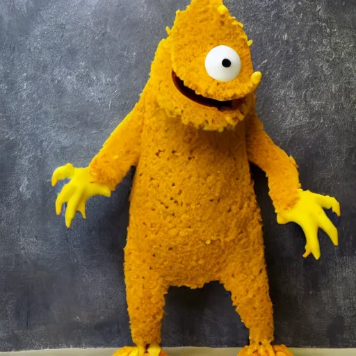 Image similar to a cheese monster