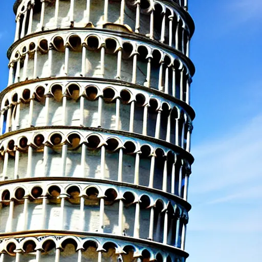 Image similar to Leaning tower of pisa cracked