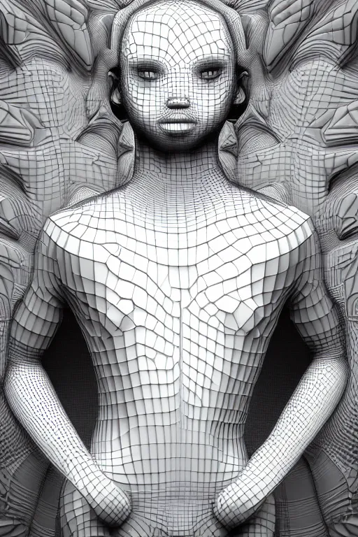 Prompt: 1 6 k neon - monochrome 3 d of cgsociety : abstract - nude gay shota - boy with kawaii makeup by nick knight ( him body : biomechanical sculpture, persian rug, mandelbulb 3 d fractal kawaii 3 d - shotacon style with him face : hyperrealistic human face, bdsm - pattern style by jonas akerlund and lee griggs