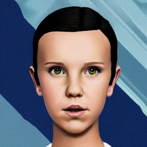 Image similar to Millie Bobby Brown made of water