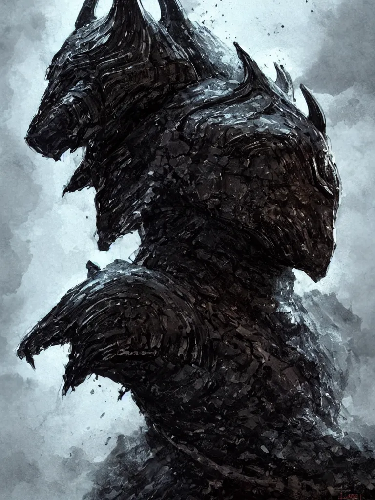 Prompt: hyper-realistic portrait of the King of the mountains, medieval dark knight in black armour, dark environent, magma and lava, throne of lava, dark mountain environment, horrifying, D&D, fantasy, intricate, cinematic lighting, highly detailed, digital painting, artstation, concept art, smooth, photorealistic, cinematic wallpaper, art by Artgerm and Greg Rutkowski and Alphonse Mucha